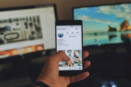 imagen de instagram con foto de perfil