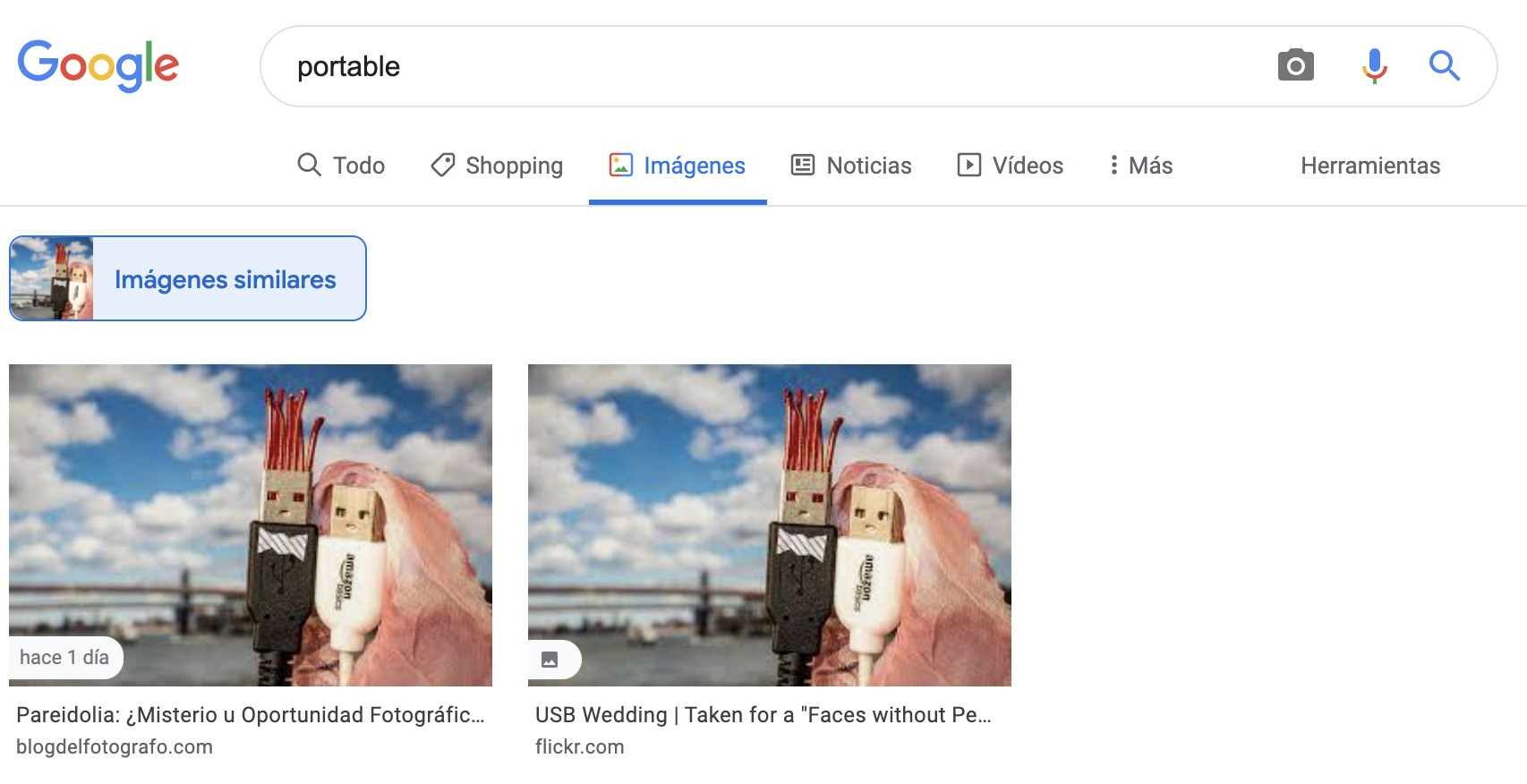 example of searching by image in google