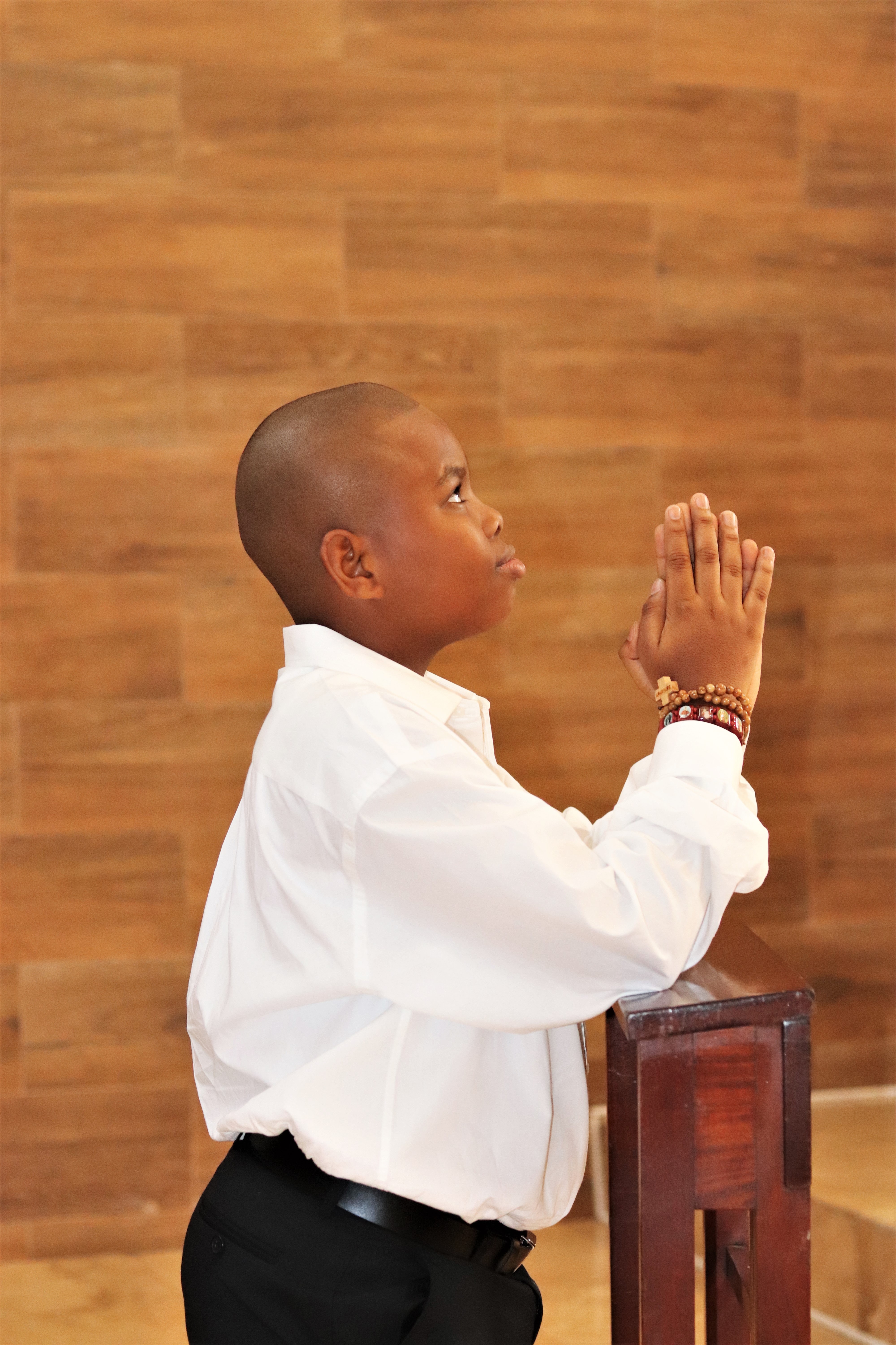 child pose praying