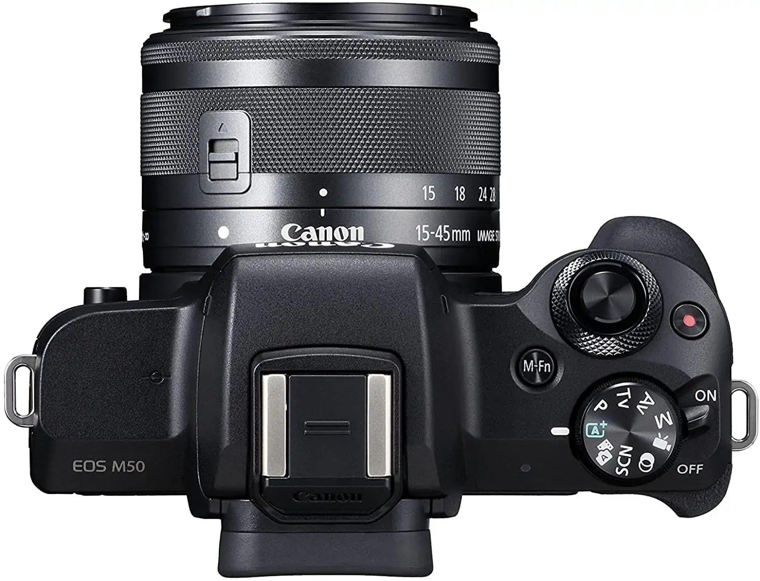 Canon EOS M50 vista superior
