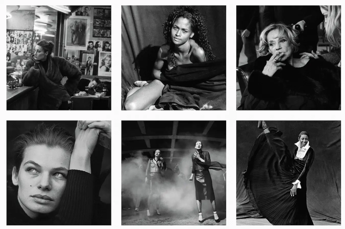 captura de la galería de Instagram de Peter Lindbergh