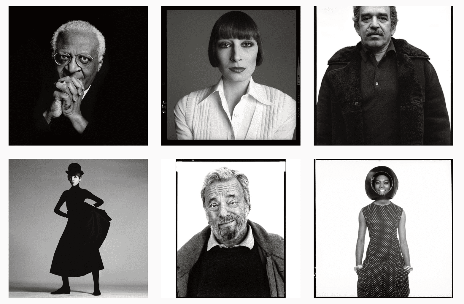 Portraits from Avedon's Instagram feed