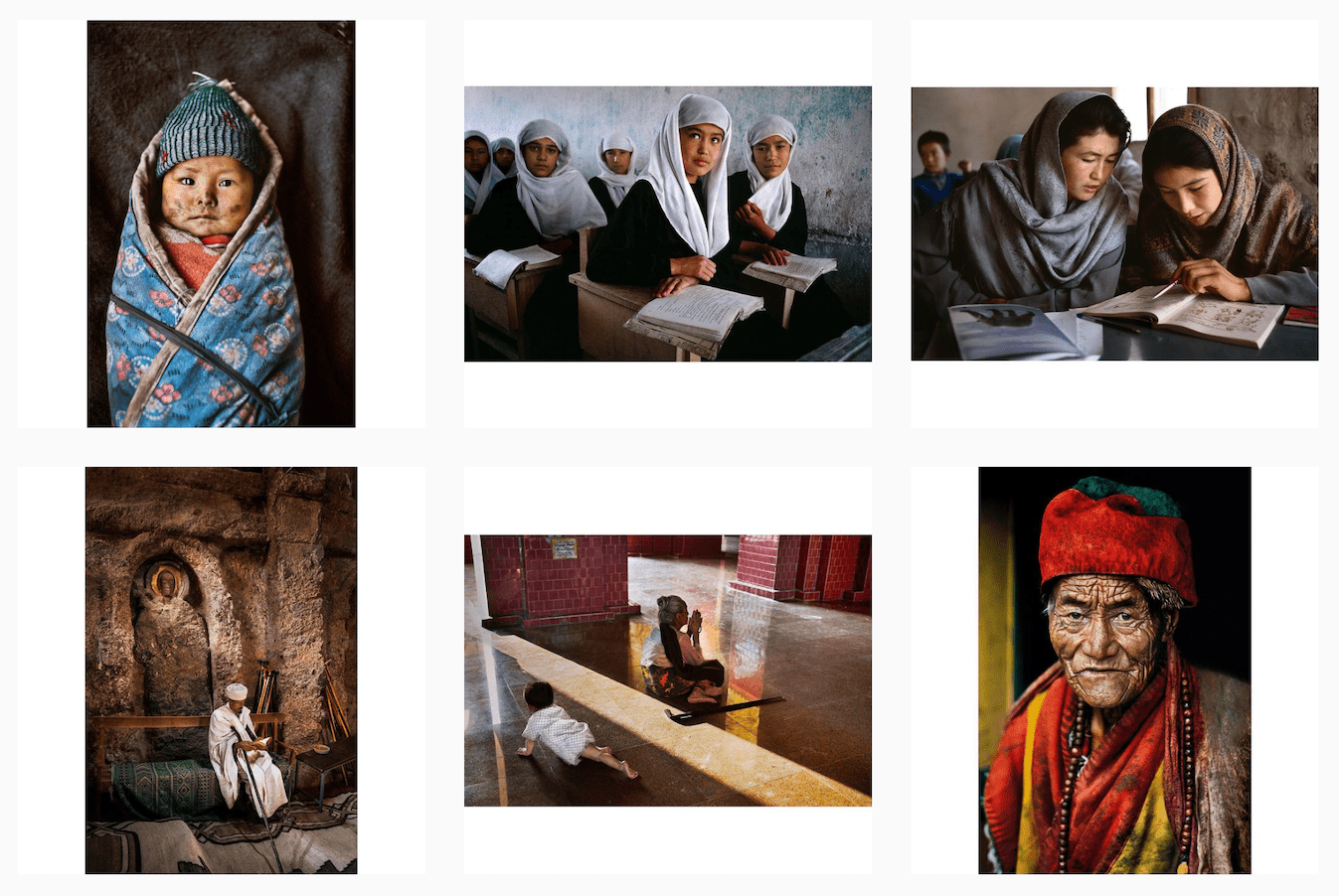 Retratos en Instagram de Steve McCurry