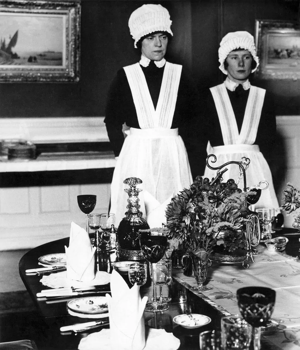 Maids in Manor House by Bill Brandt