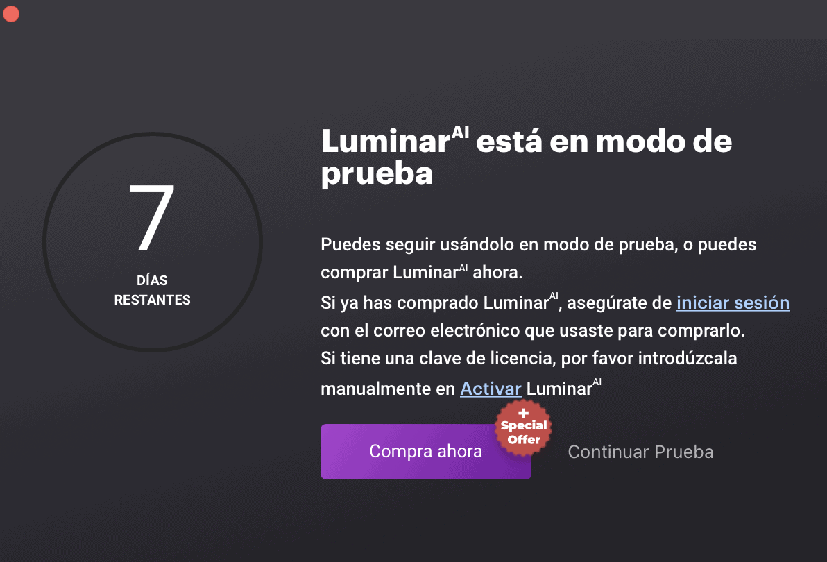 prueba luminar