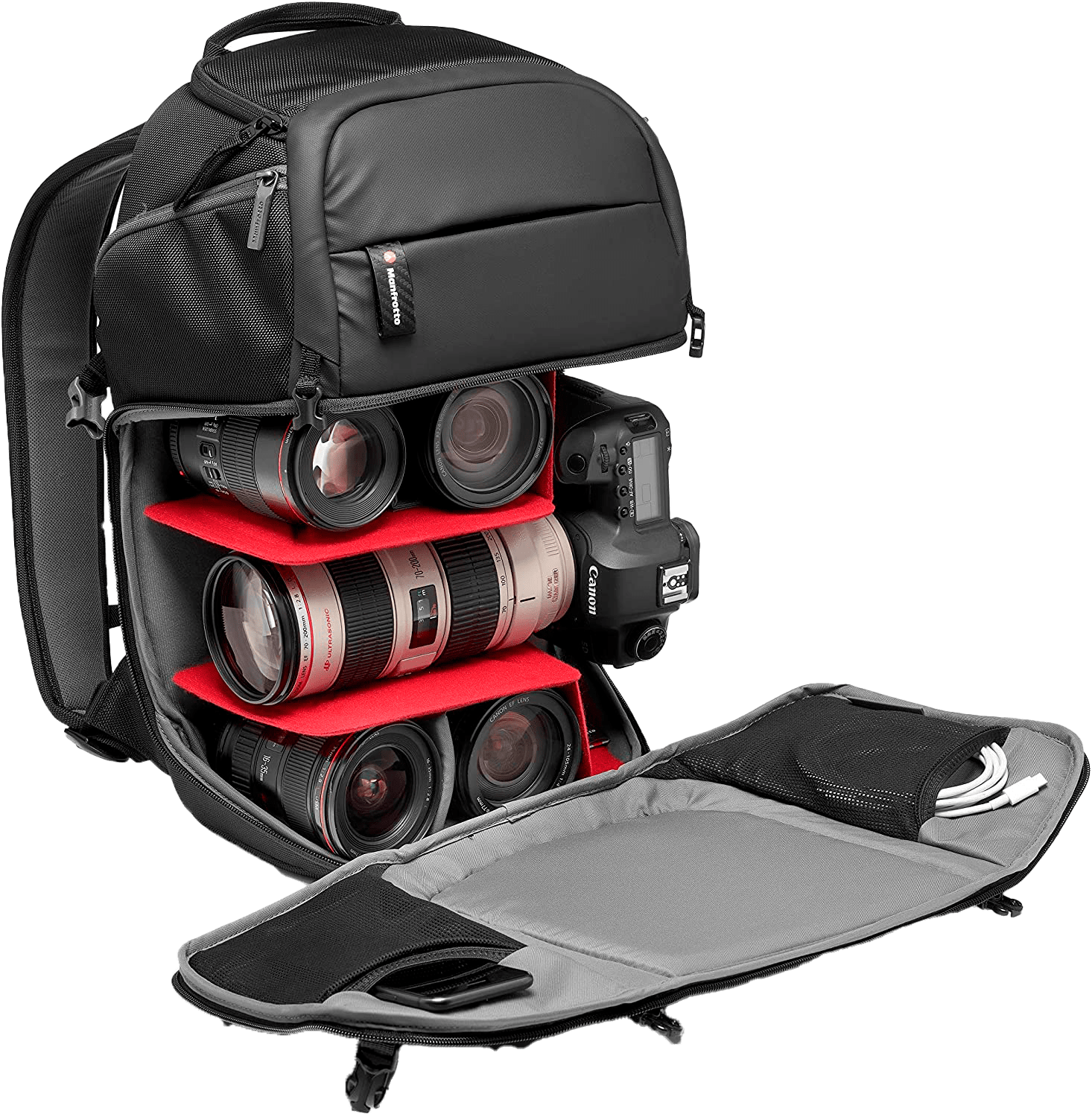 multifunctional manfrotto backpack