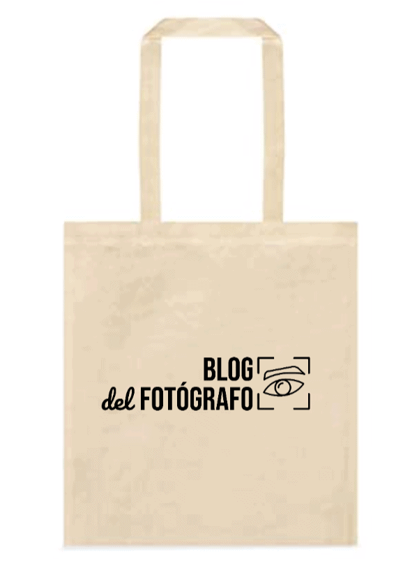 regalos fotografos: tote bag con logo de bdf