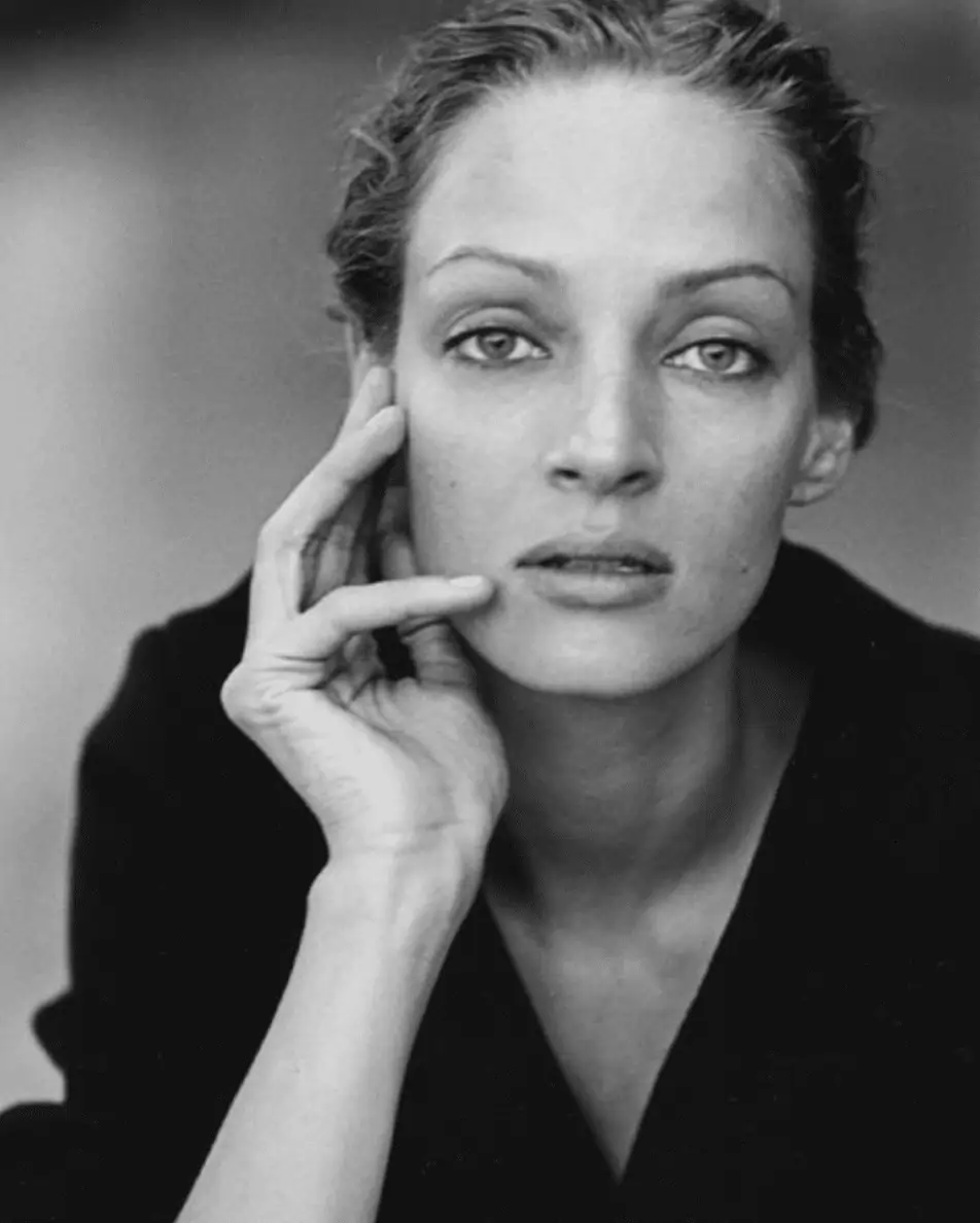 grandes fotógrafos, Uma thurman retratada por Lindbergh