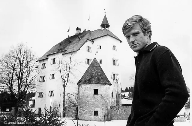 robert redford por ernst haas blanco y negro