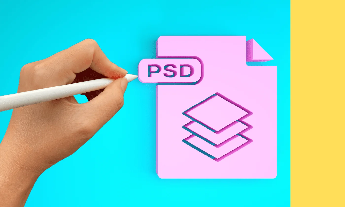 PSD archivo de imagen en fotografía