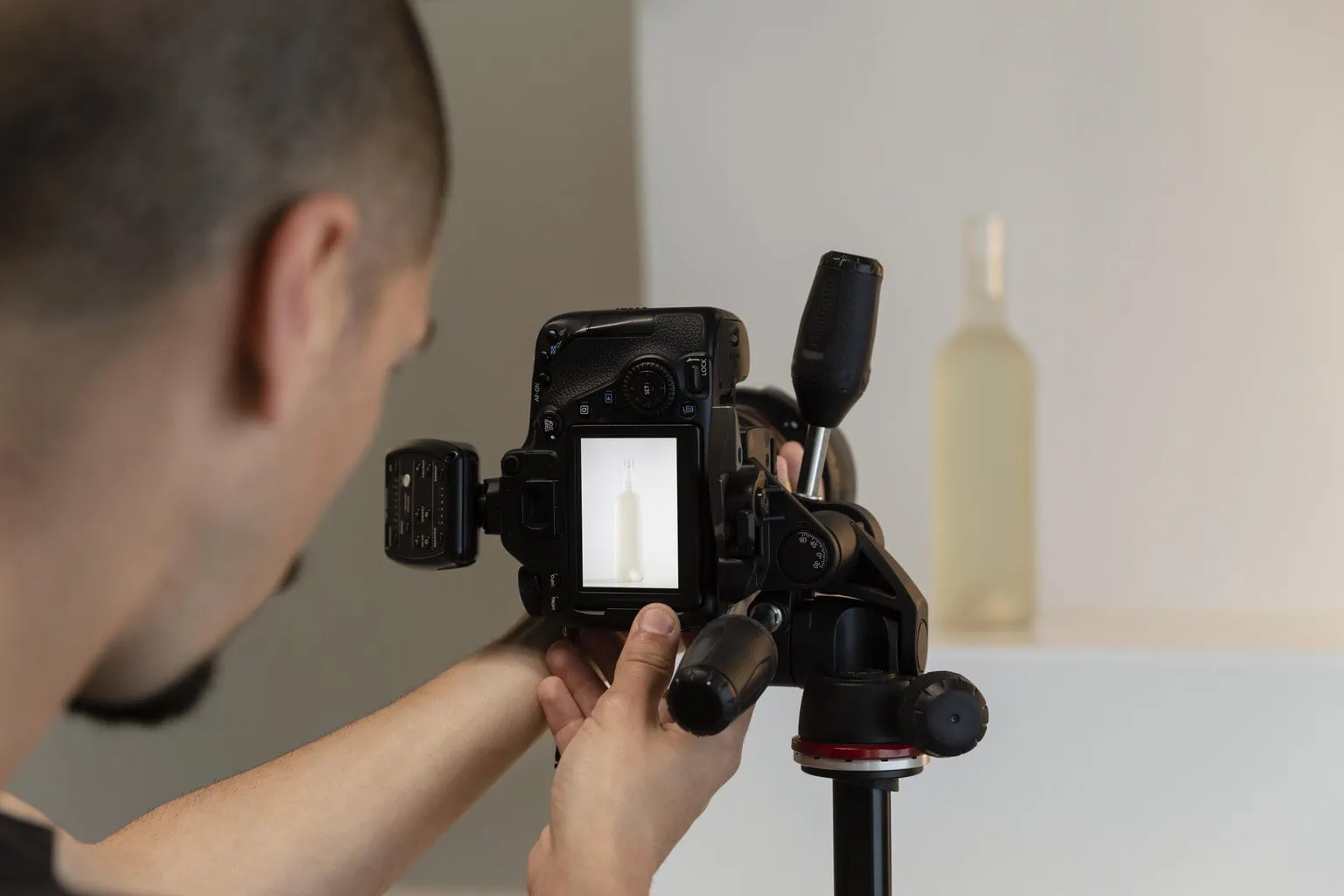 fotografía de producto con trípode