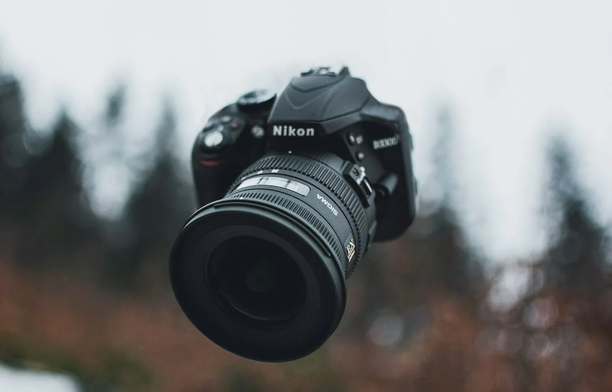 cámara flotando, fotografía creativa