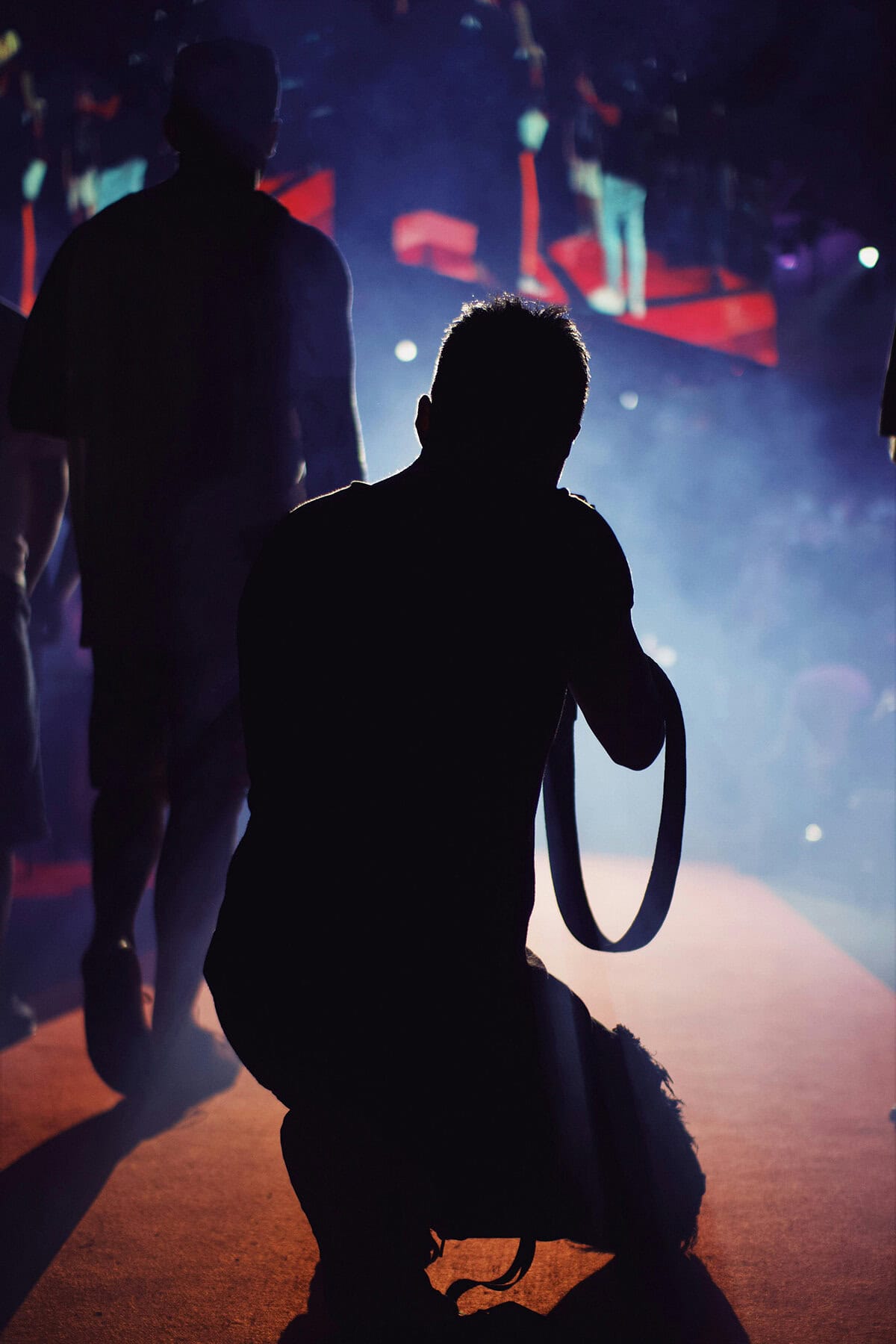 fotógrafo en el nicho fotográfico de conciertos
