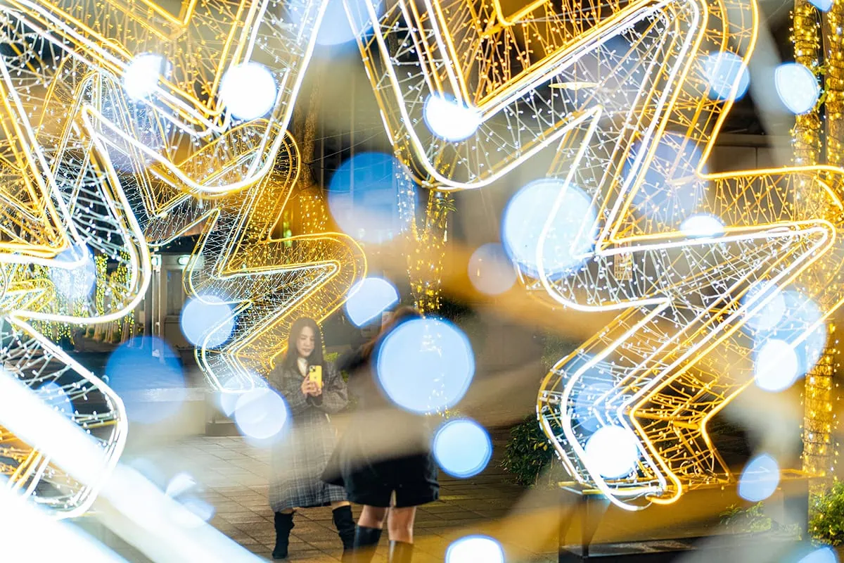 luces navideñas, bokeh luces navideñas