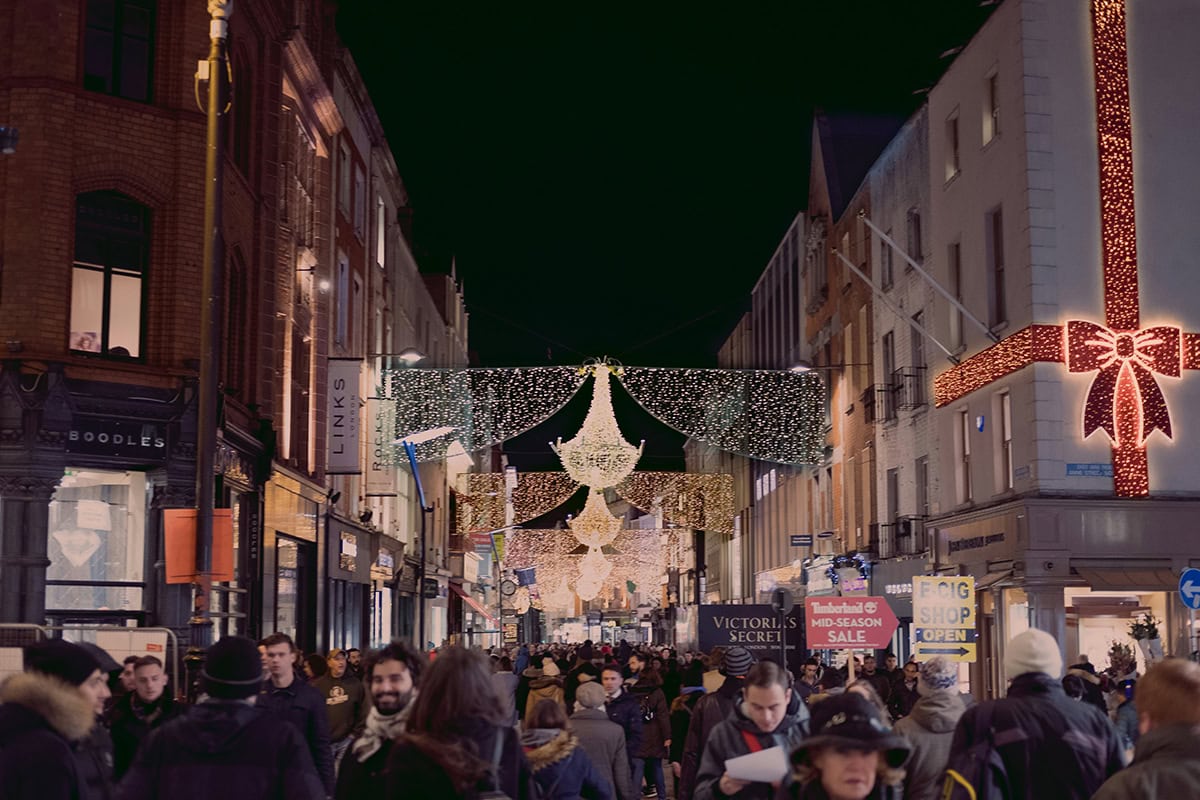 luces navideñas, luces urbanas en navidad
