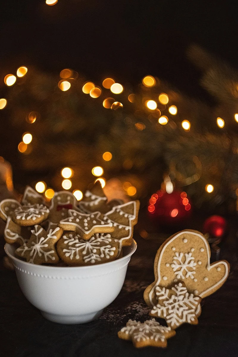 fotos navideñas creativas de galletas 