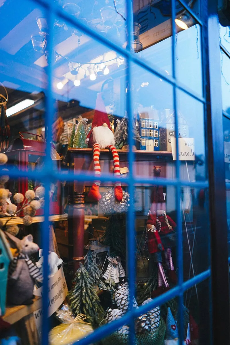 fotos navideñas creativas de escaparate