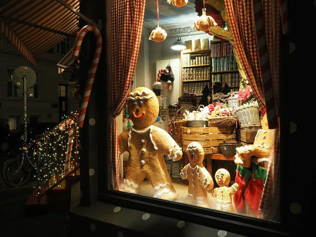 fotografía escaparate de navidad