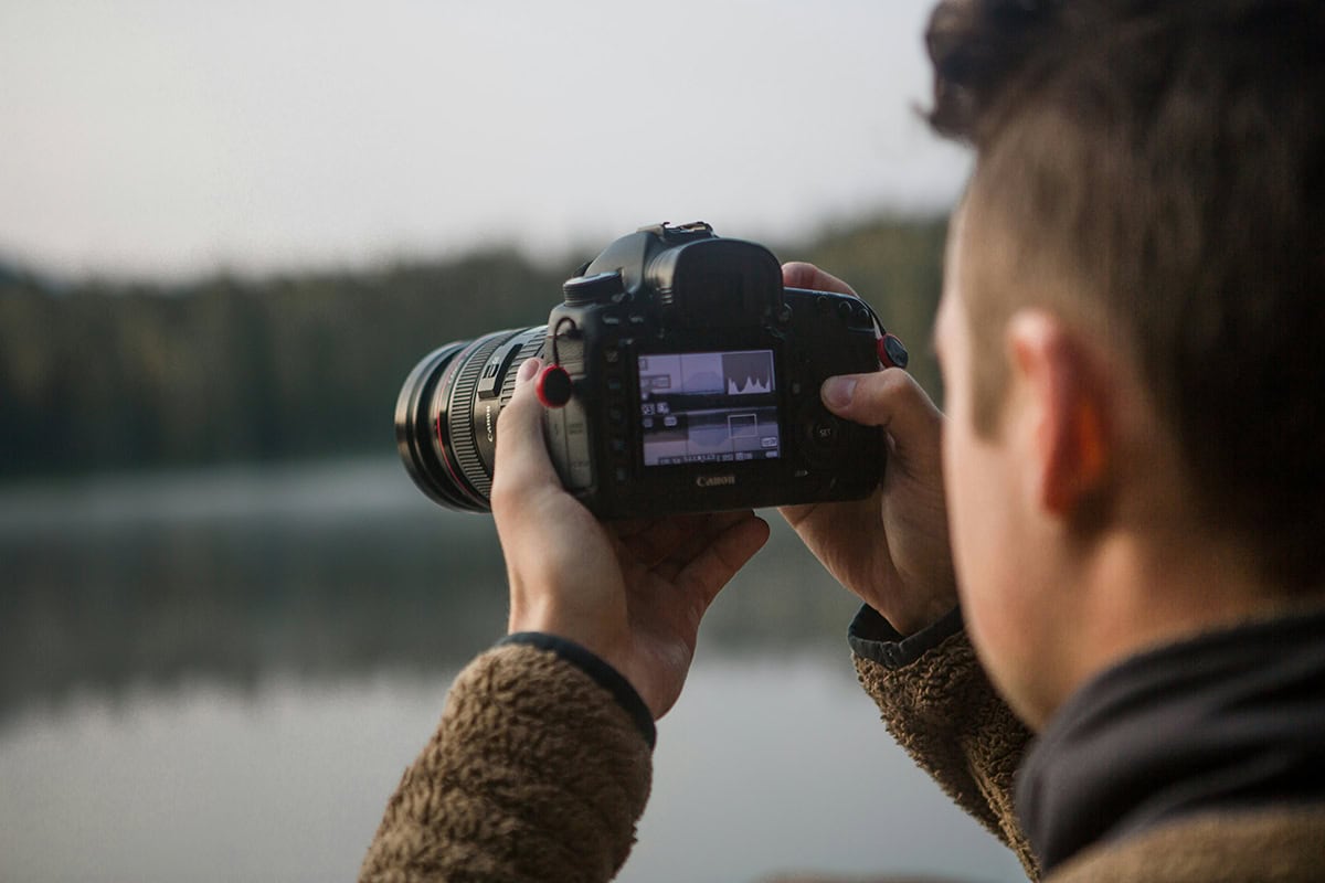 fotografía de paisaje histograma