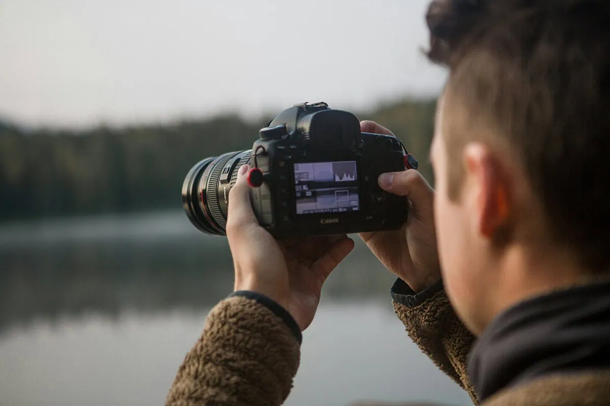 fotografía de paisaje histograma