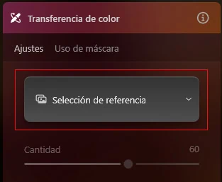 transferencia de color Luminar