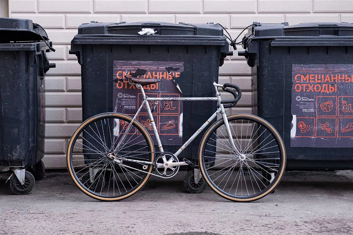 fotografía de bicicleta estilo vintage