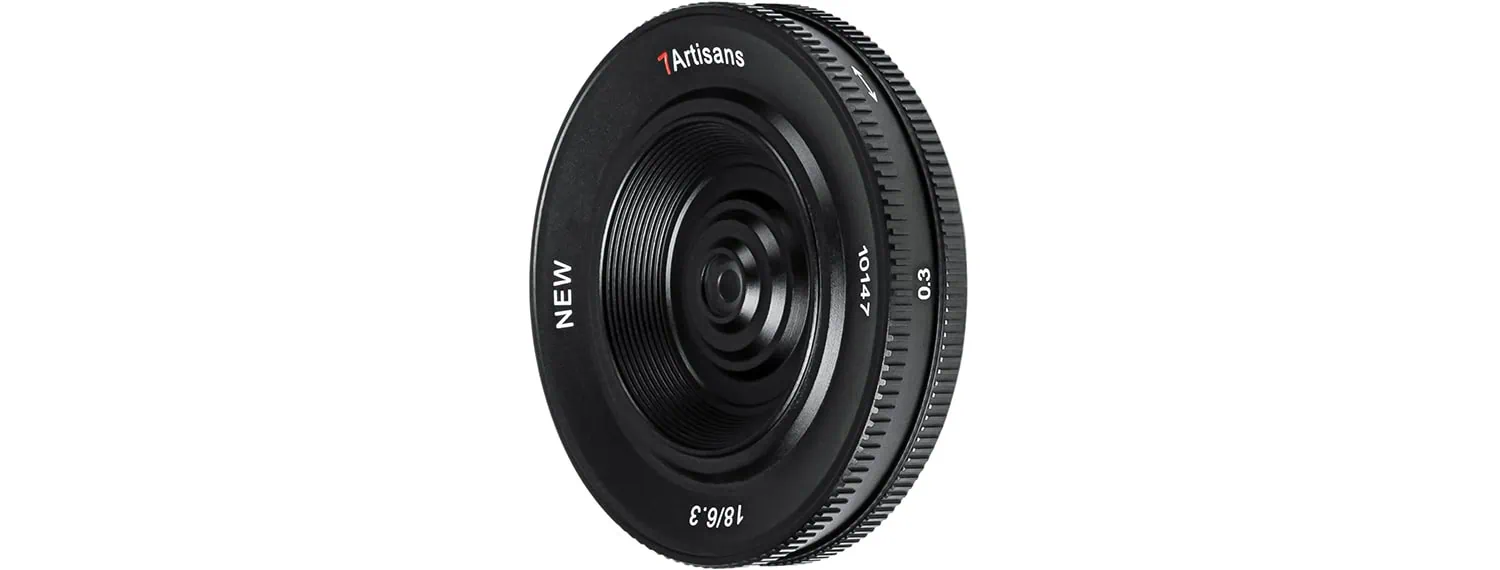 lente pancake 7 artisans 18mm