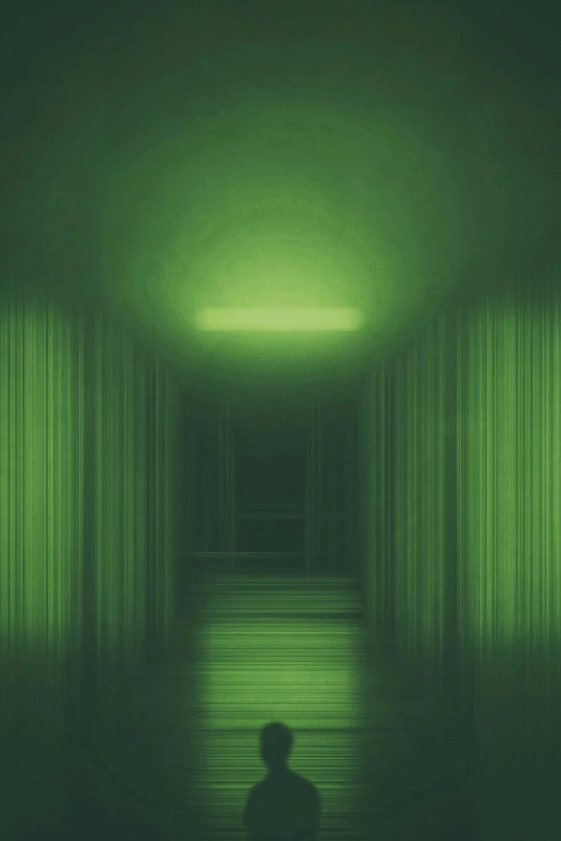 Fotografía luces verdes