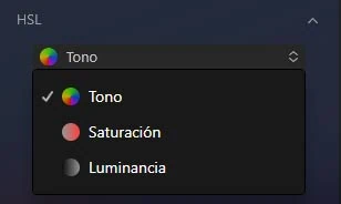 HSL Luminar Neo, edición de color