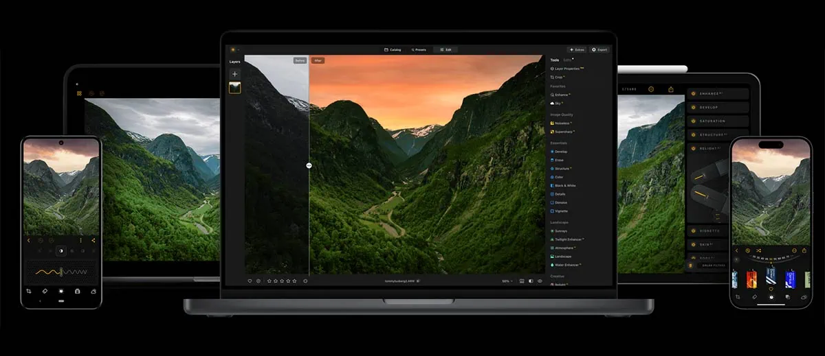 edición multiplataforma Luminar Neo
